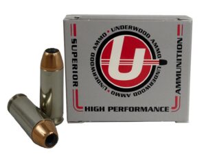 Underwood Ammo 231 Sporting 10mmAuto 135gr Jacketed Hollow Point 20 per Box/10 Case
