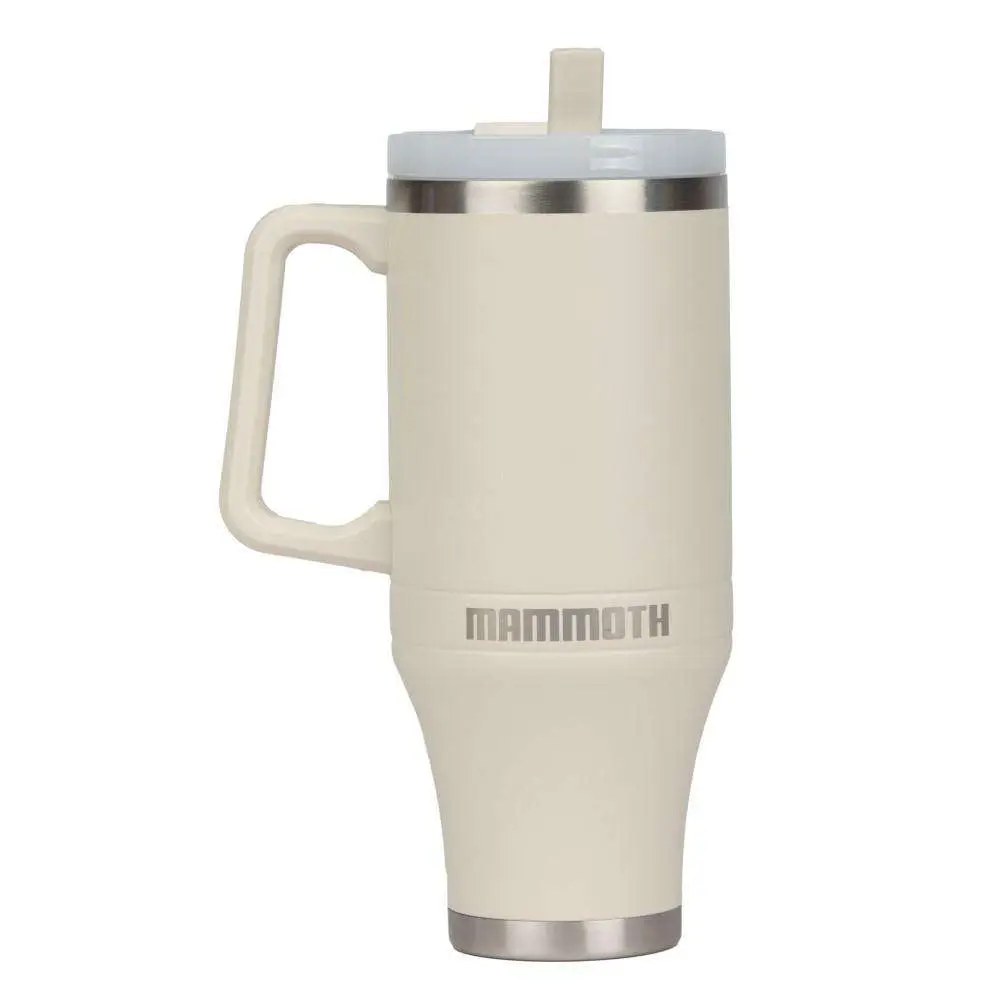 Mammoth Ascent 40 Oz Tumbler with Handle and Straw - Birch