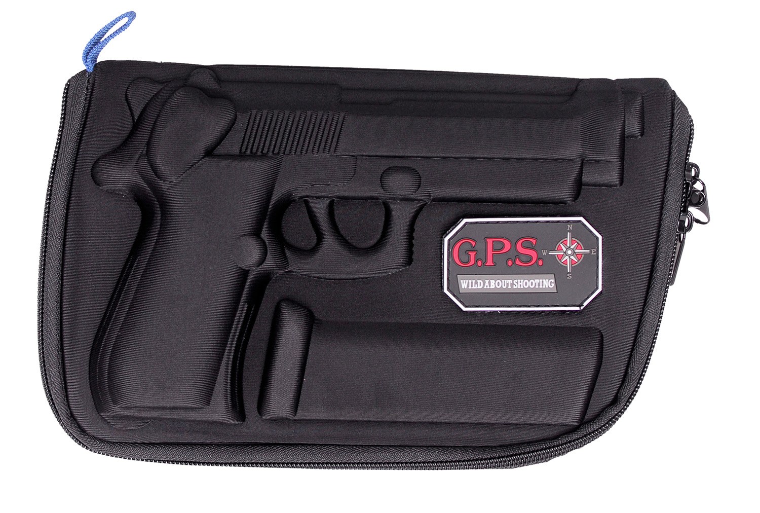 GPS Bags 909PC Custom Molded with Lockable Zippers Internal Magazine Holder & Black Finish for Beretta 92/96 & Taurus PT92