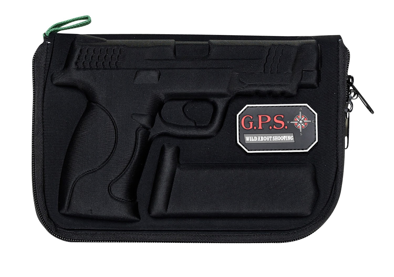 GPS Bags 912PC Custom Molded with Lockable Zippers Internal Magazine Holder & Black Finish for S&W M&P Full-Size/Compact (9mm Luger/40