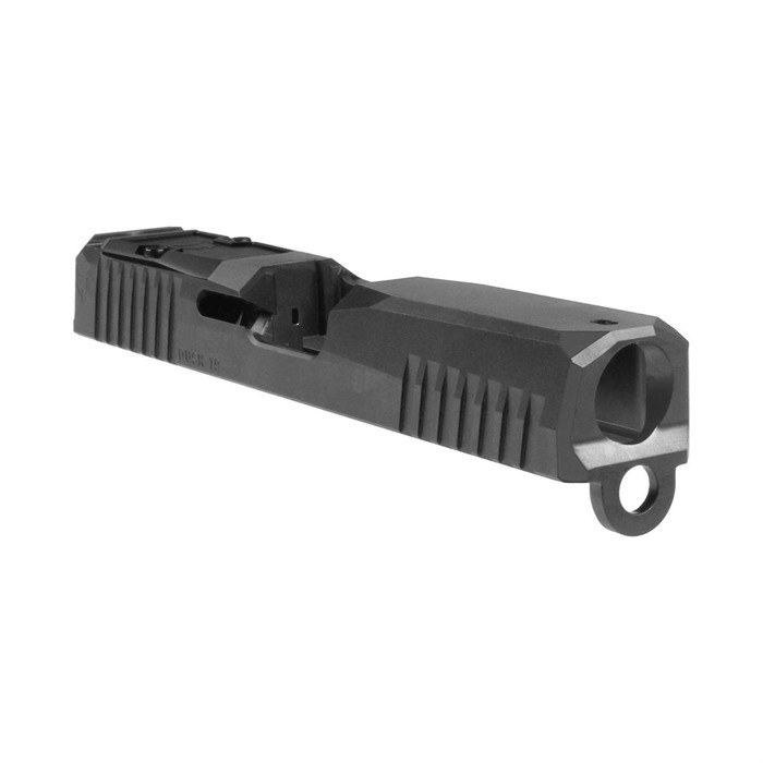 Dusk G19 GEN3 RMR Cut Stripped Slide Dusk G19 GEN3 9MM Luger RMR Cut Stripped Slide Graphite