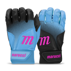 Marucci PWR FADE YOUTH BATTING GLOVE BLACK/COLUMBIA YL