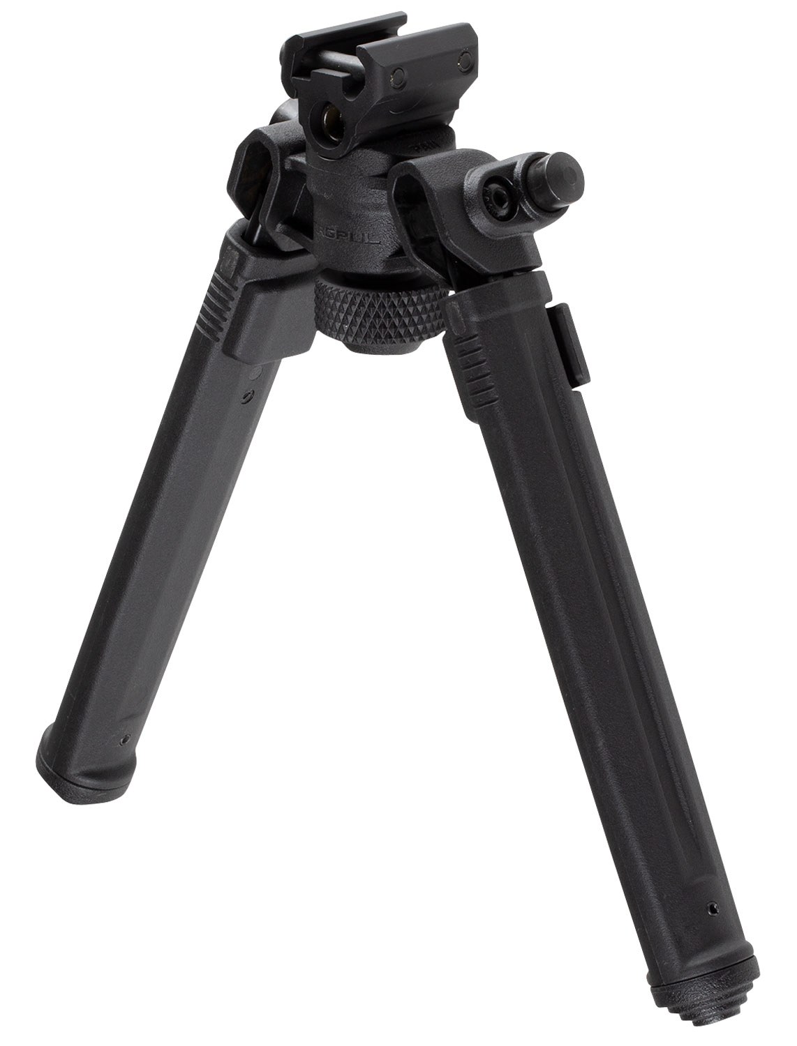 Magpul MAG941-BLK Bipod 1913 Picatinny Rail Attachment, Black Mil-Spec Anodized Aluminum, 6.80-10.30" Vertical Adjustment, Rubber Feet for AR-Platform