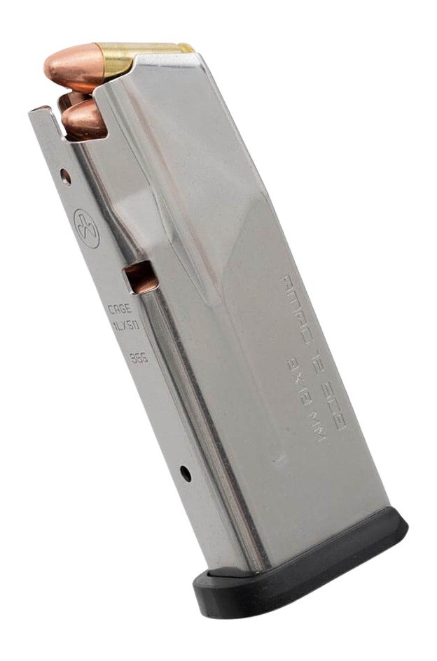 Magpul MAG1488SST AMAG 12-Round 9mm Fits Sig P365 Silver Stainless Steel