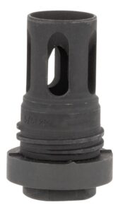 Yankee Hill Machine Hill 431524A Mini QD Flash Hider Black Phosphate Steel with 5/8"-24 Tpi Threads & 2.13" OAL for 5.56x45mm NATO AR-Platform