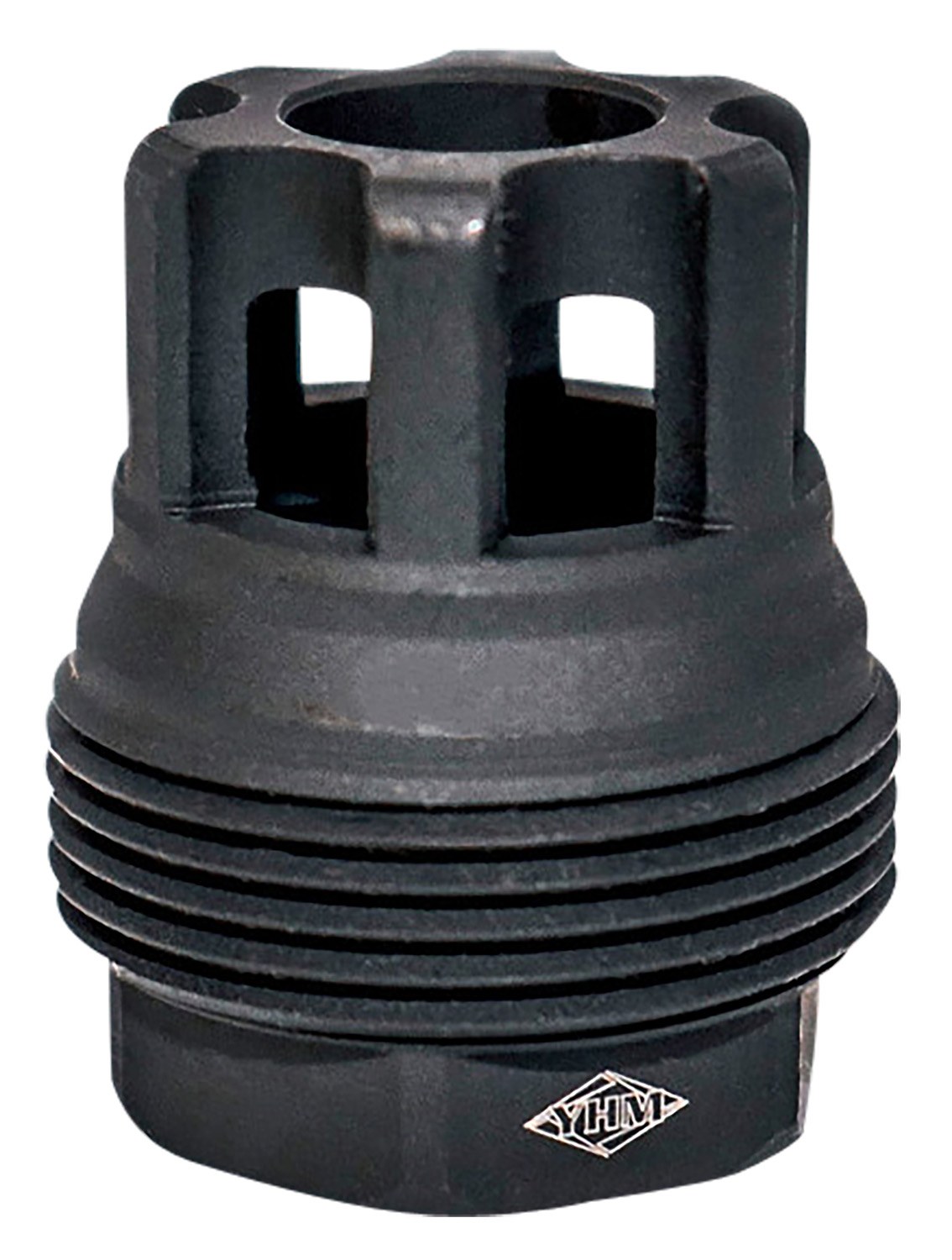 Yankee Hill Machine Hill 4401MB28 sRx QD Mini Muzzle Brake Black Phosphate Steel with 1/2"-28 Tpi, 9mm, 1.10" OAL & 9.375" Diameter for sRx