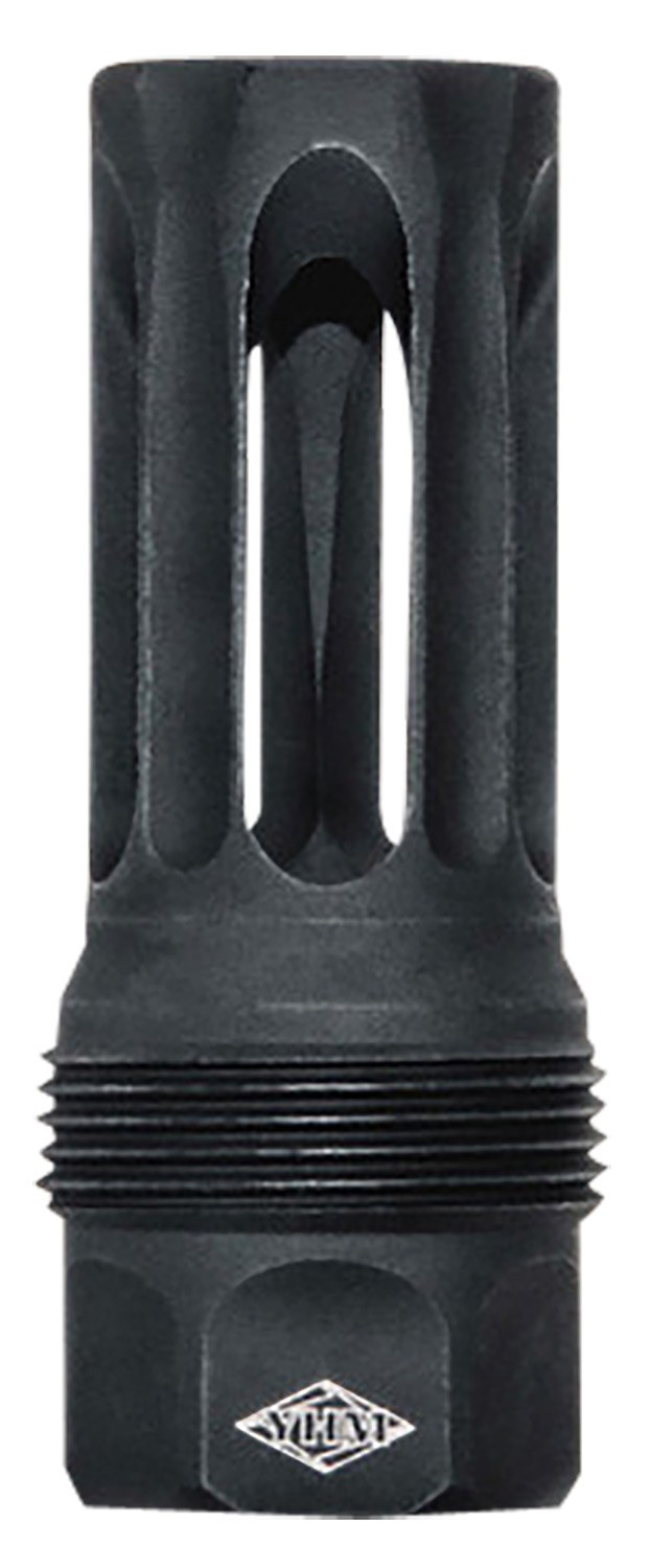 Yankee Hill Machine Hill 440528 sRx Q.D. Flash Hider Long Black Phosphate Steel with 1/2"-28 Tpi, 9mm, 2.30" OAL & 9.375" Diameter for sRx