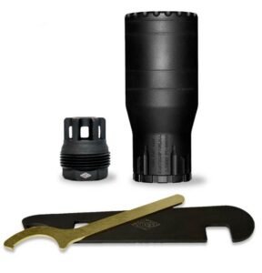 Yankee Hill Machine YHM FAT CAT 5.56MM SUPPRESSOR, with sRx MOUNT, CAT ENDCAP YHM-2210-MB-28