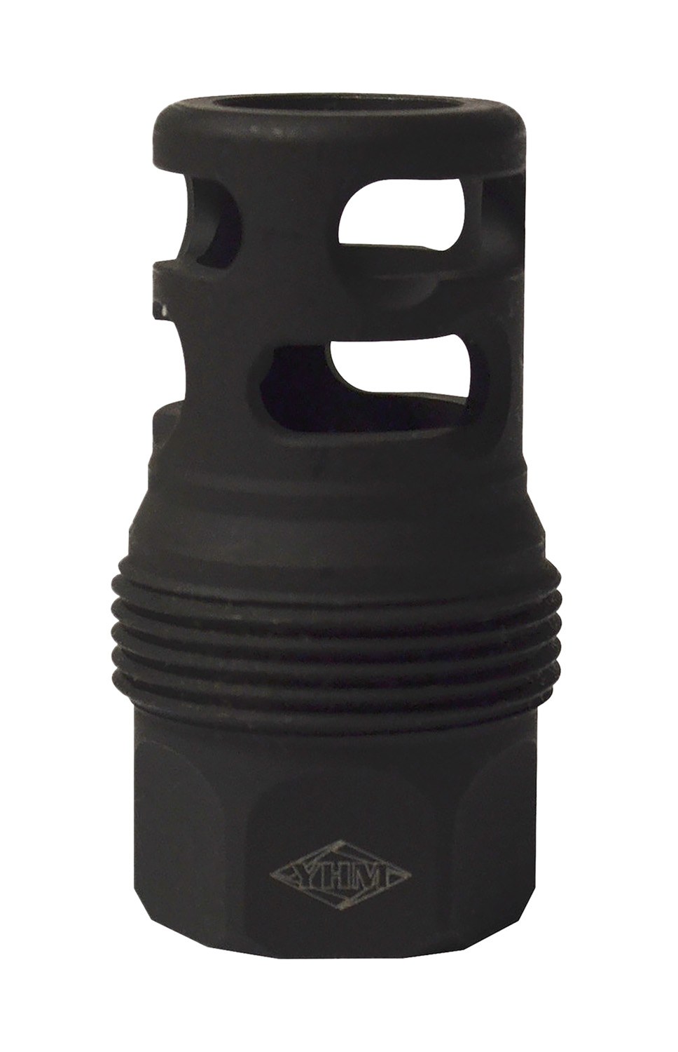 Yankee Hill Machine Hill 4445MB24 sRx Q.D. Muzzle Brake Short Black Phosphate Steel with 5/8"-24 Tpi for sRx Adapters