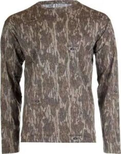 Habit Bear Cave Camo Tee Long Sleeve Mossy Oak New Bottomland Large