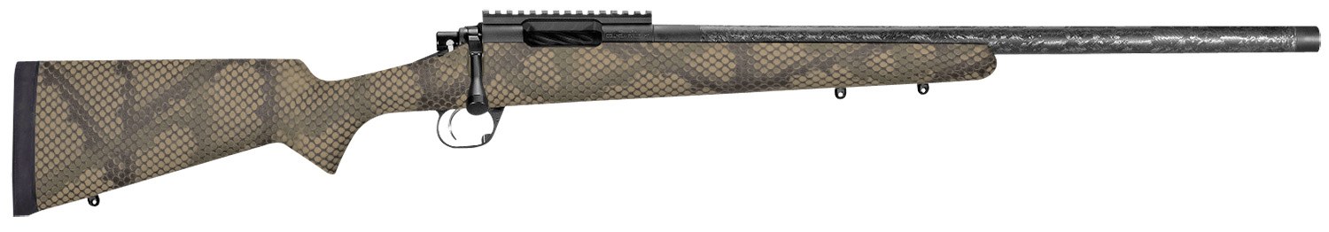Proof Research 135198 Glacier Full Size 7mm PRC 4+1 24" Carbon Fiber Match Grade Threaded Barrel, Black Cerakote Steel Receiver, Picatinny Rail, PROOF
