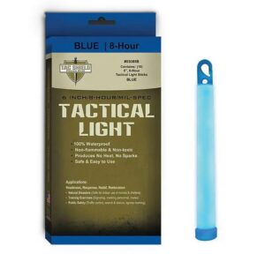 Tac Shield Tactical 8 Hour Light Stick, 10 Pack, Blue, 03085B