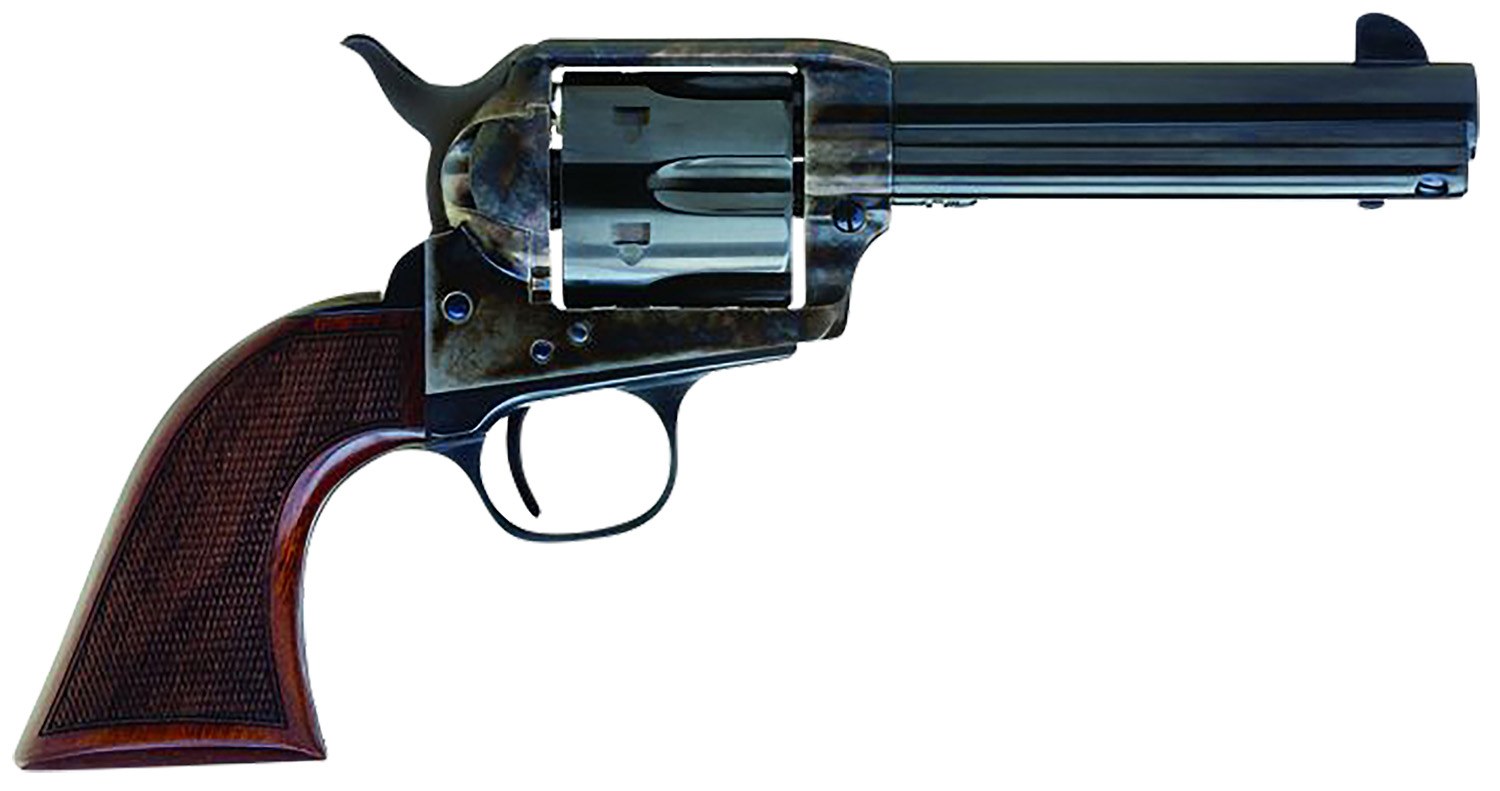 Cimarron AR400 Arizona Ranger 357 Mag 6 Shot, 4.75" Blue with Engraved "Arizona Ranger" Steel Barrel, Blued Cylinder, Color Case Hardened Steel Frame