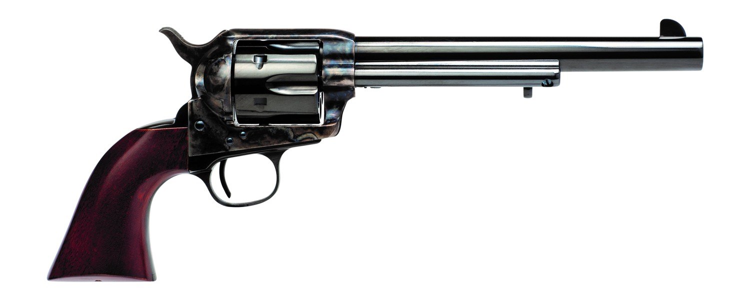 Cimarron PP514M00HN9K U.S. Calvary Buffalo Soldier 45 Long Colt 6 Shot 7.50" Blued Barrel & Cylinder, Color Case Hardened Steel Frame, Walnut