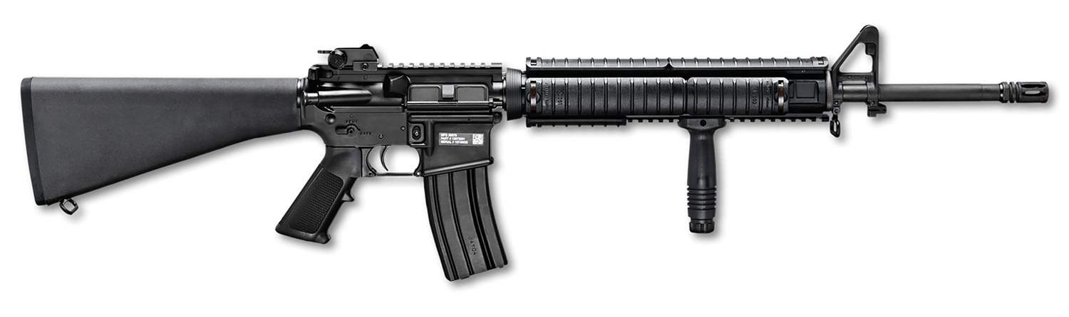 FN America 36320 FN 15 M16 Military Collector 5.56x45mm NATO 30+1 20" Black Button Broached Barrel, Black Picatinny Rail Aluminum Receiver, Matte