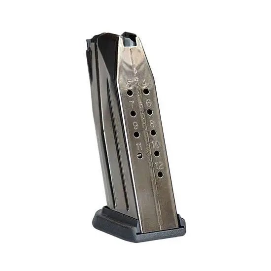 FN America FNS-9C Magazine 12-Round Black Flat Buttplate 66478-20