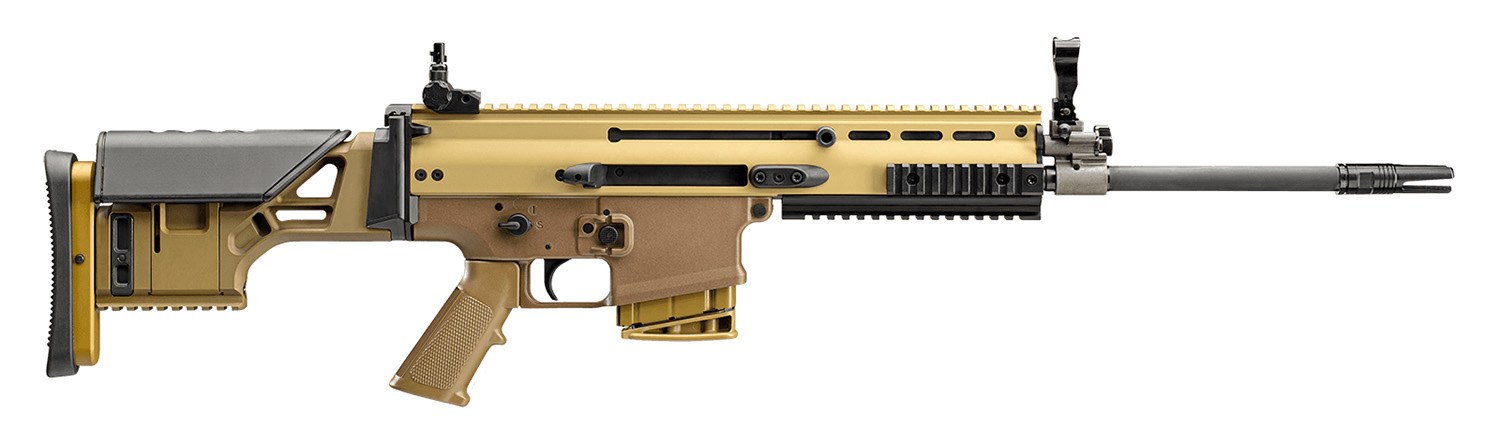FN America 38-101746 SCAR 17s NRCH DMR 6.5 Creedmoor 10+1 16.25", FDE, Fully Adjustable Precision Stock, A2 Grip, Folding Sights, Ambidextrous