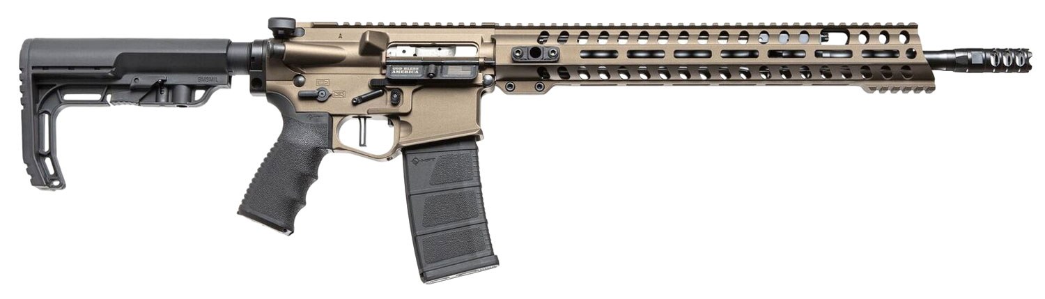 Patriot Ordnance Renegade+ GEN4 Billet Ria 5.56MM 16.5" Barrel Burnt Brown 9PGB 14.5" M-LOK 30-Round Magazine