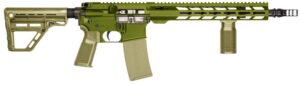 Patriot Ordnance Factory 02549 P-15 Base SMU 300 Blackout 30+1 13.75" Black Nitride Match Grade Barrel, Olive Drab Cerakote Aluminum Receiver