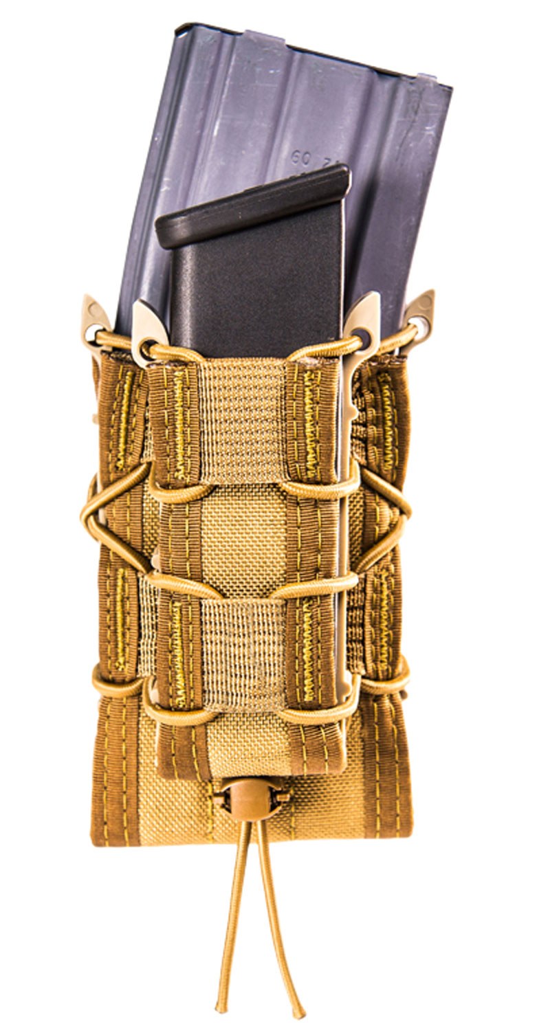 High Speed Gear 11DD00CB TACO Double Decker Magazine Pouch Double Coyote Brown Nylon MOLLE Compatible with Rifle Compatible with Pistol