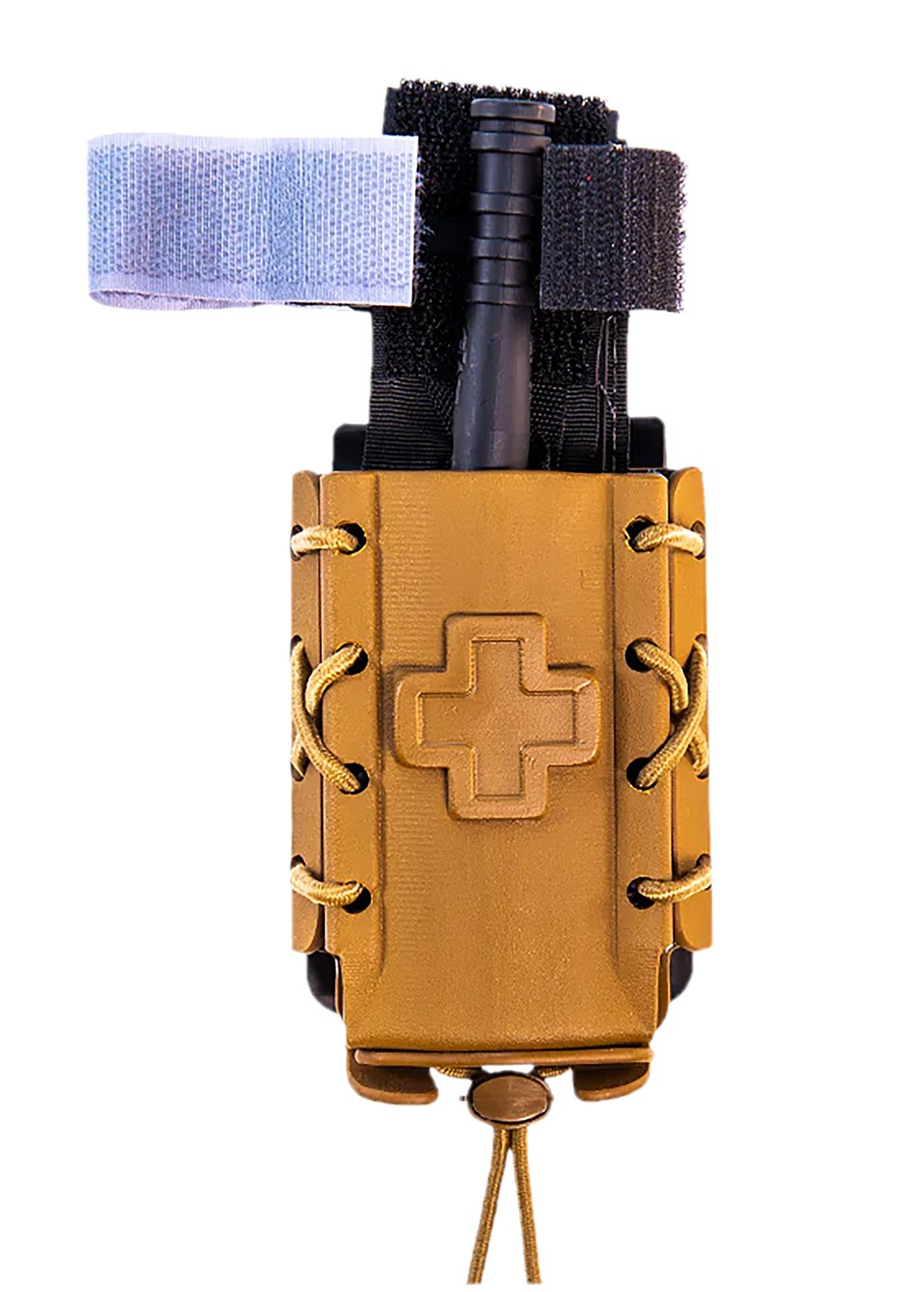 High Speed Gear 11TQK0CB Taco Tourniquet Coyote Brown Kydex, 2" Belt Clip/MOLLE U-Mount, Compatible with Most Tourniquets