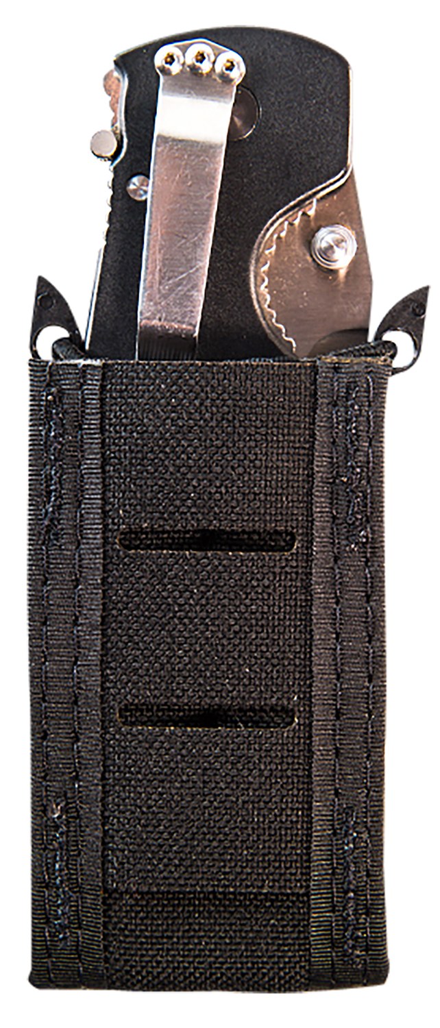 High Speed Gear 41PT00BK TACO Duty Single Pistol Magazine, Black Nylon with MOLLE Exterior, Fits MOLLE & 2" Belt