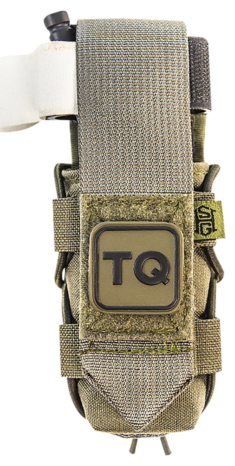 High Speed Gear 11TQ00OD TACO Tourniquet Pouch, OD Green Nylon with Velcro Closure, Fits MOLLE, Compatible with Most Windlass-Style Tourniquets