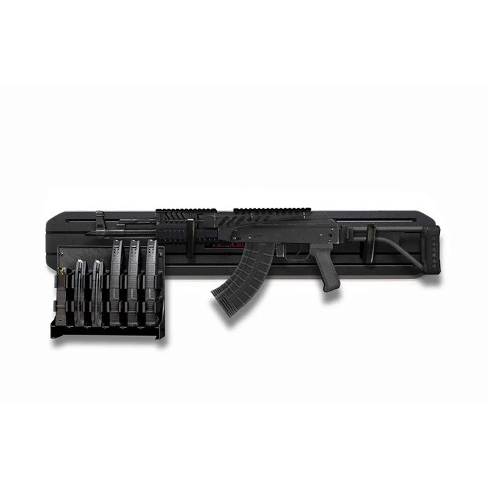 Minmod Rail Rack with Magazine Pack Hanger for AR-308/AK-47 Midmod Rail Rack with Magazine Pack Hanger for AR-308/AK-47