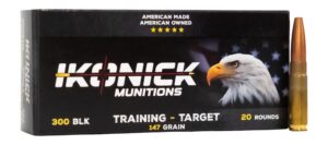 Ikonick USA 300 B/O 147GR Premium Range 20-Round BOX/500-Round Case