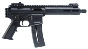 Mountain Bill Gun Lab MBGL-GOAT15-ATOM-1 Goat-15 Atom 22 LR 1 Shot 7.80" Black Oxide Threaded Barrel, Black Polymer Receiver with Picatinny Rail