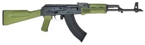 Riley Defense Inc RAK102G RAK 7.62x39mm 30+1 16.25" Black Nitride Threaded Barrel, Black Oxide Mil-Spec Receiver, Fixed Army Green Polymer, Stock OD