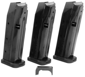 Shield Arms S15COMBOG33M1C S15 Magazine Gen 3 Combo 15-Round 9mm Luger Compatible with Glock 43X/48 Black Steel 3 Pack