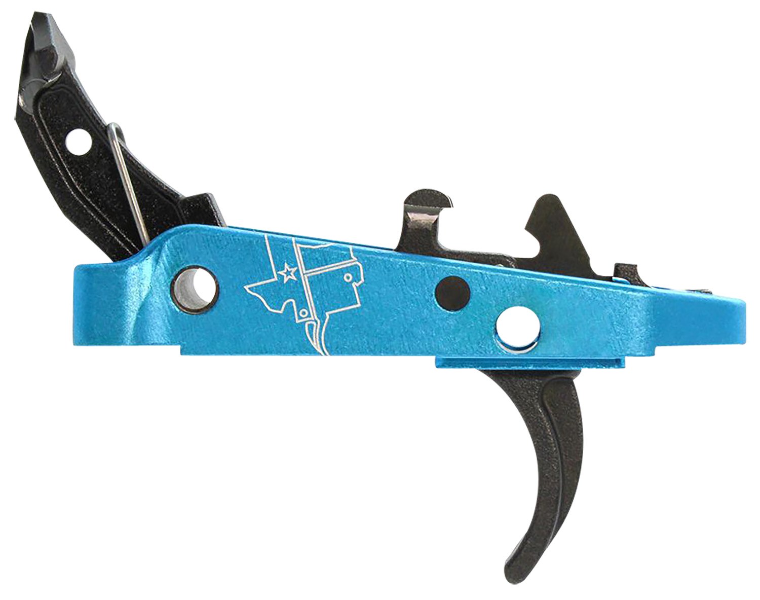 CMC Triggers 47501 Drop-In Trigger Group 2.0 Single-Stage Curve with 3.50 Lbs Draw Weight Black with Blue Housing