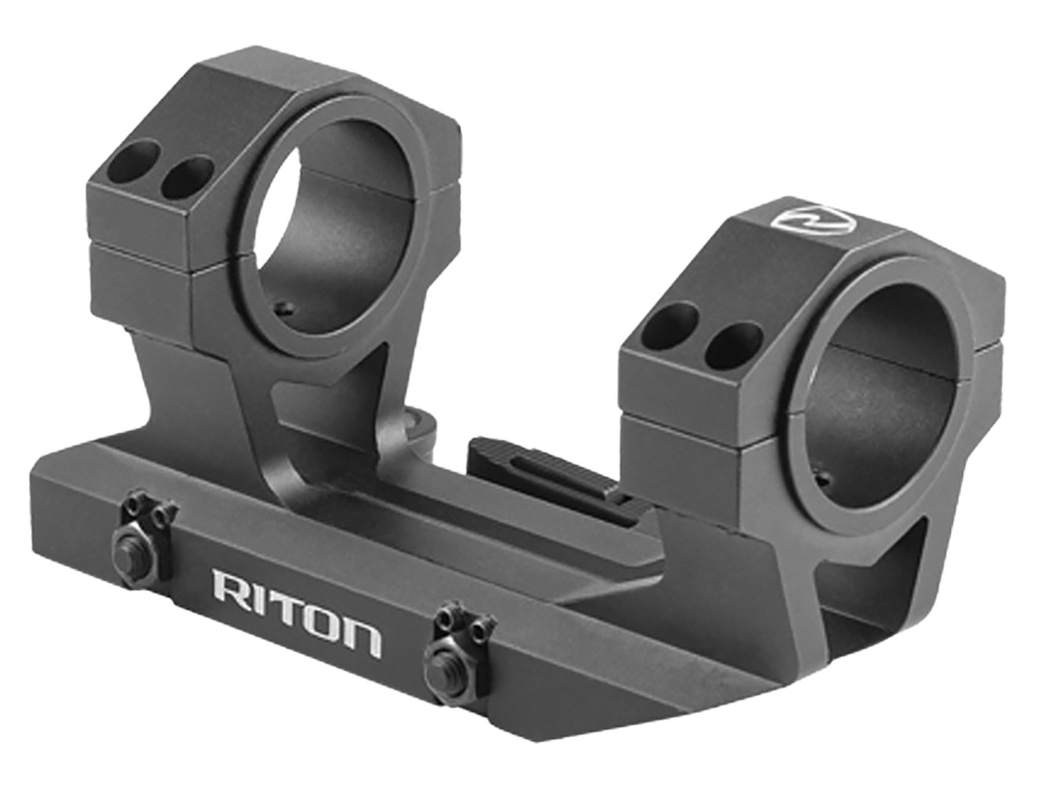 Riton Optics X34QD Scope Mount/Ring Combo Cantilever Scope Mount Quick Detach, Black Anodized Aluminum, 34mm Tube Picatinny/Weaver Mount