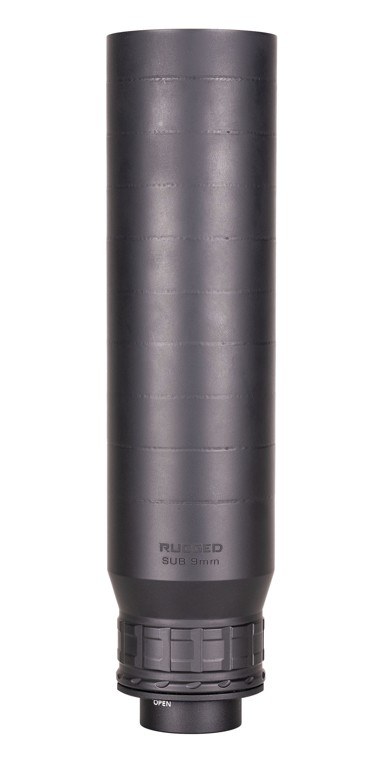 Rugged SUB9 Suppressor for Smg/Pcc Full Auto Rated Hub Mount Campatible Ships with RU3 Mount