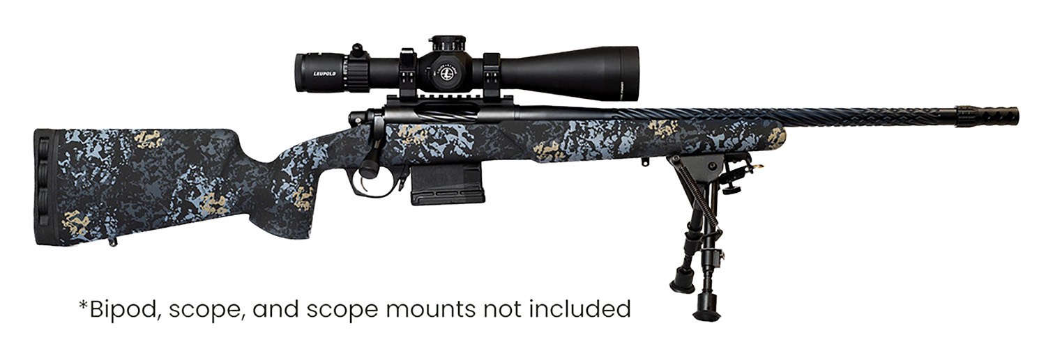 Horizon Firearms RF017S102214T19 Vandal Prime 308 Win 22" Black Spiral Fluted Threaded Barrel, Drilled & Tapped Receiver, Textured Iota EKO Carbon