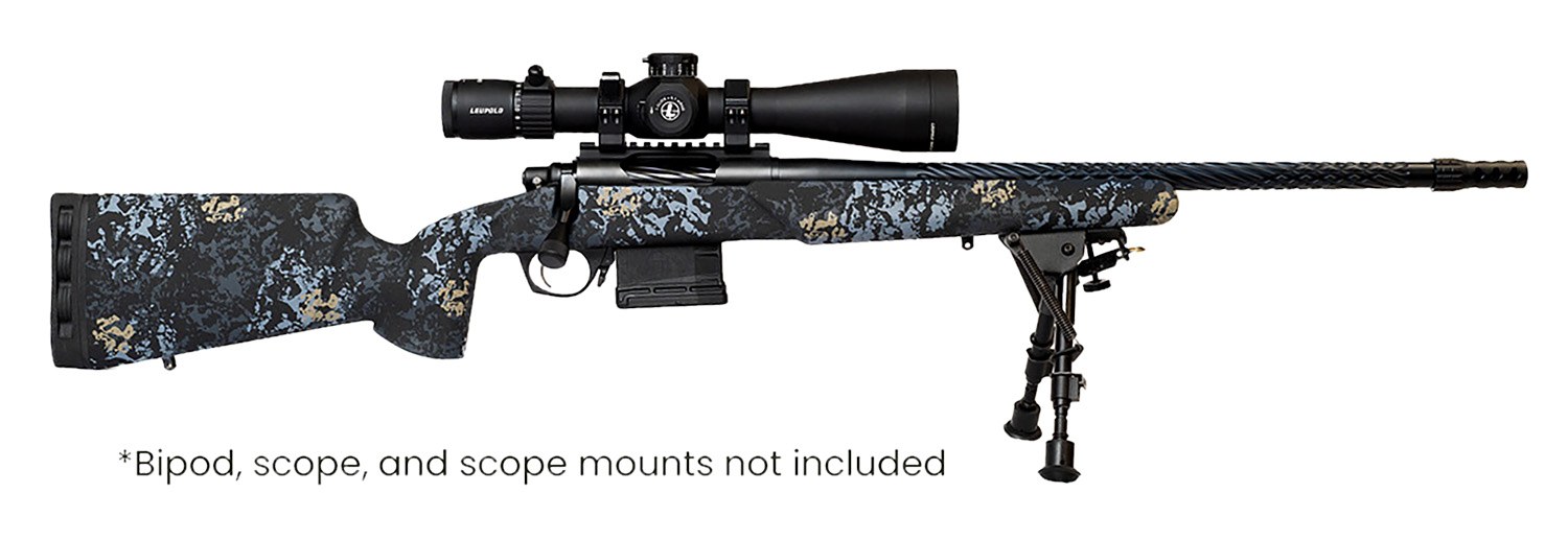 Horizon Firearms RF017S392214T19 Vandal Prime 7MM PRC 22" Black Spiral Fluted Threaded Barrel, Drilled & Tapped Receiver, Textured Iota EKO Carbon