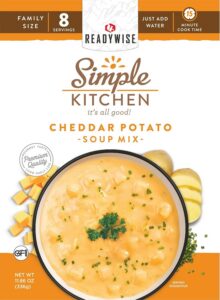 ReadyWise RWSK05061 Simple Kitchen Cheddar Potato Soup 8 Servings per Pouch, 6 per Case