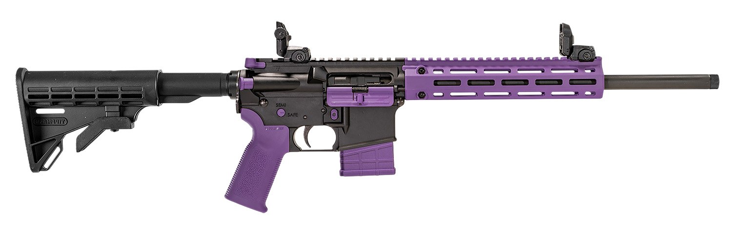 Tippmann Arms A101222 M4-22 LTE 22 LR 25+1 16" Black Parkerized Threaded Barrel, Matte Black Aluminum Receiver with Picatinny Rail, Purple M-LOK