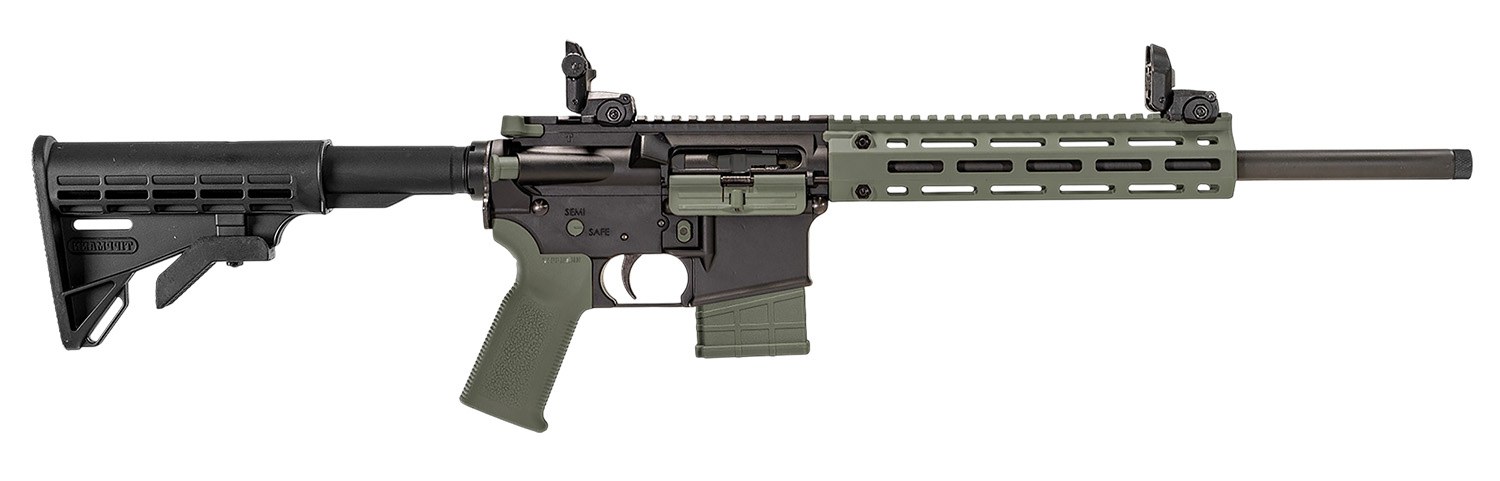 Tippmann Arms A101338 M4-22 LTE 22 LR 10+1 16" Black Parkerized Threaded Barrel, Matte Black Aluminum Receiver with Picatinny Rail, OD Green M-LOK
