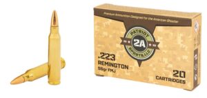PATRIOT SPORTS LLC P223055F 223Rem 55gr Full Metal Jacket 20 per Box/50 Case