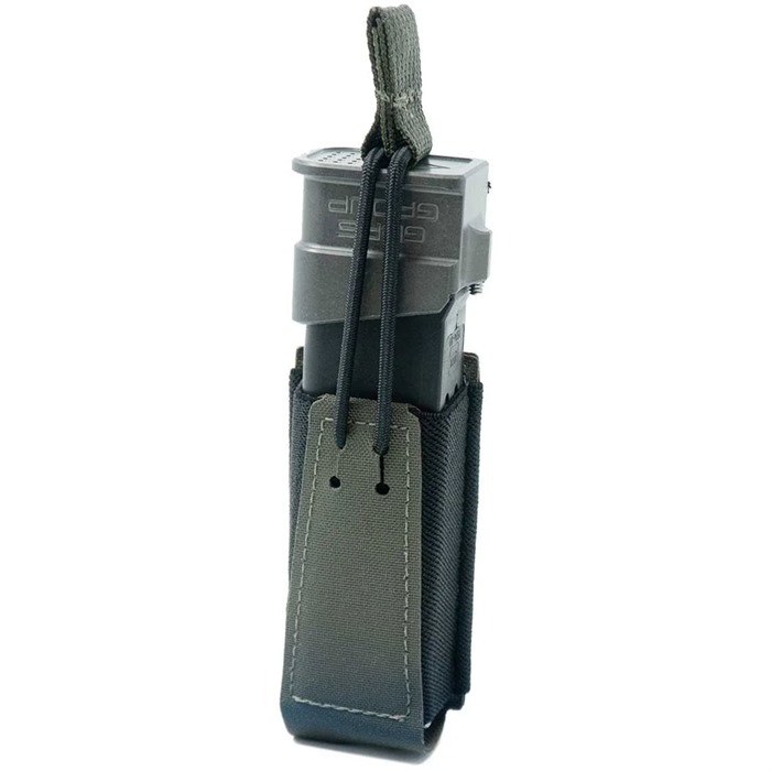 Single Pistol Magazine Pouch with Bungee Retention Single Pistol Magazine Pouch with Bungee Retention Ranger Green