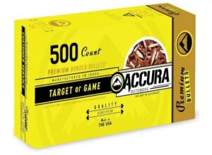 Accura .380 CAL 100 FP Flat Point Bullets 500 Count