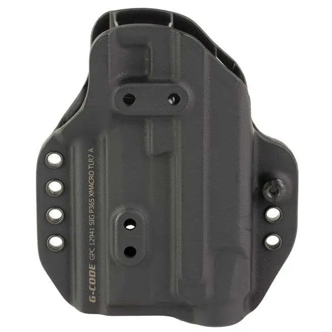 G-Code Holster Prime Carry Sig P365 Xmacro with TLR7 a Ambidextrous Black IWB/OWB