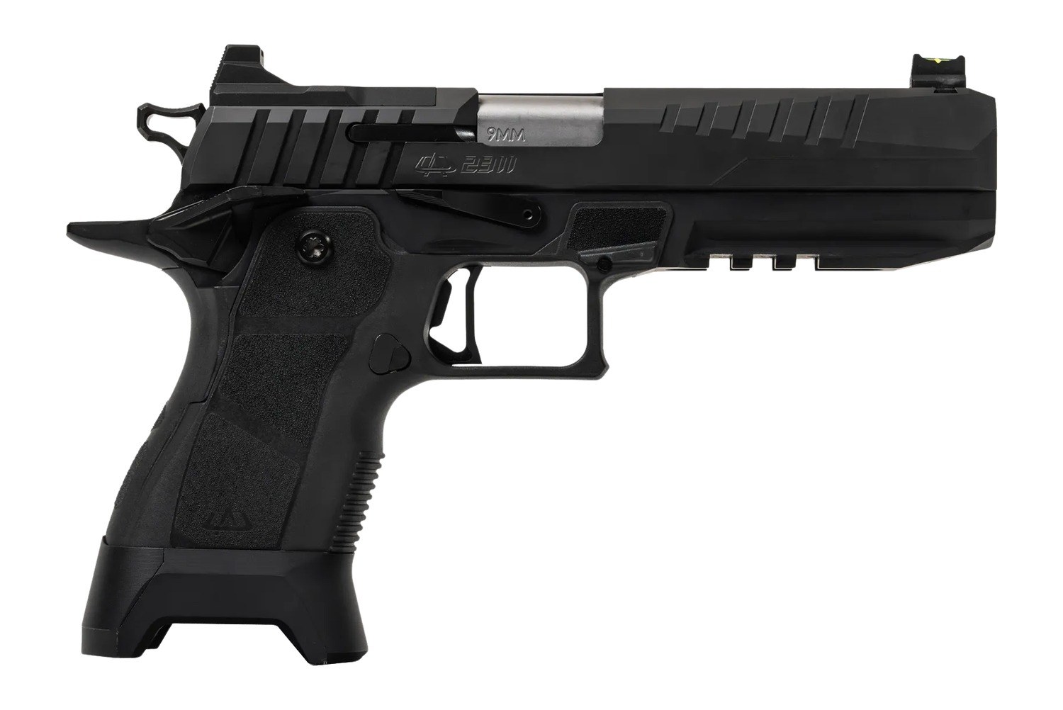 Oa Defense 2311 Full Size 9mm Luger 17+1 5" Stainless Barrel, Black Steel Optic Ready/Serrated Slide, Black Aluminum Frame with Picatinny Rail, Black