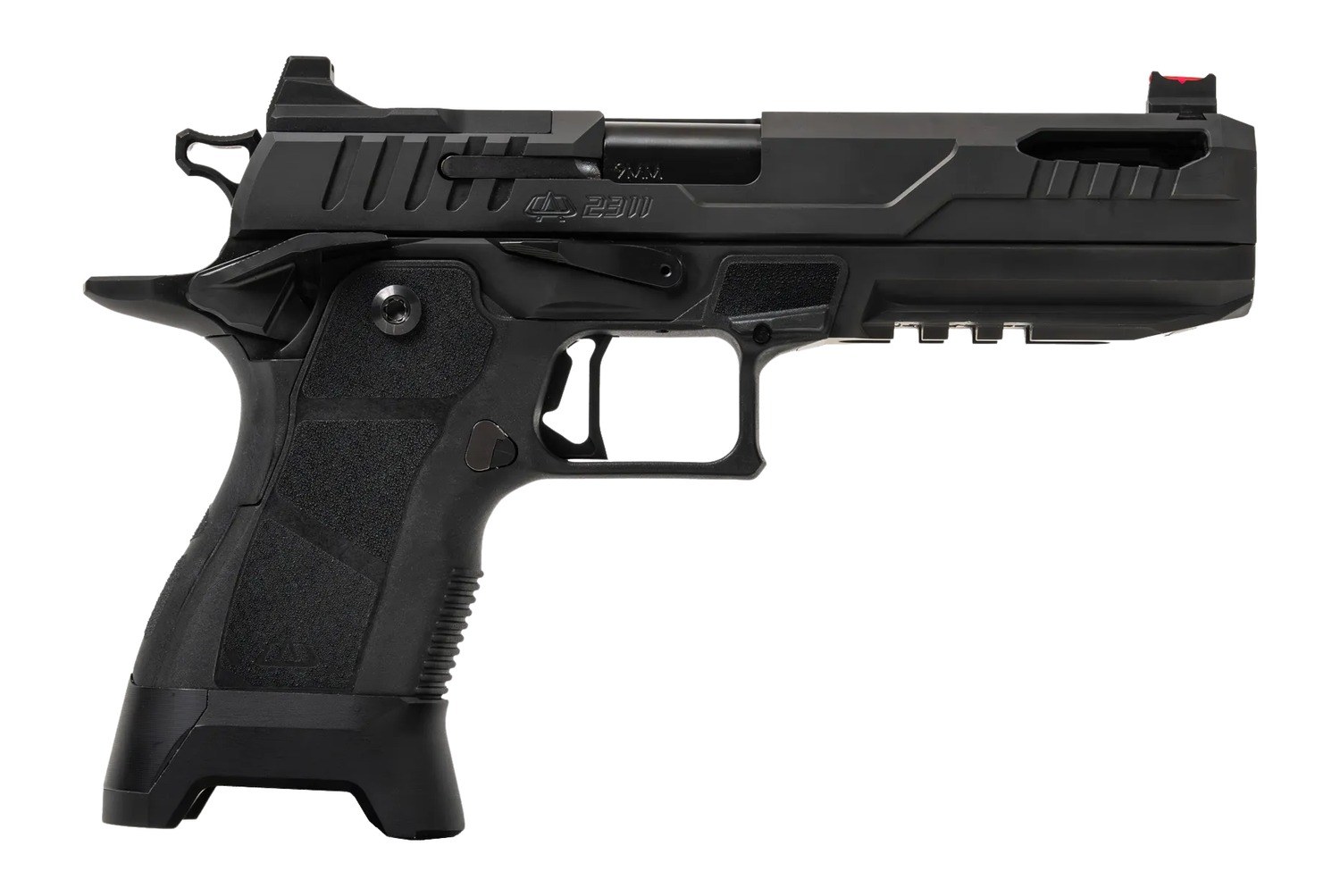Oa Defense 2311 Pro Full Size 9mm Luger 21+1 5" Black DLC Black Steel Optic Ready/Serrated Slide, Aluminum Frame with Picatinny Rail, Black Modular