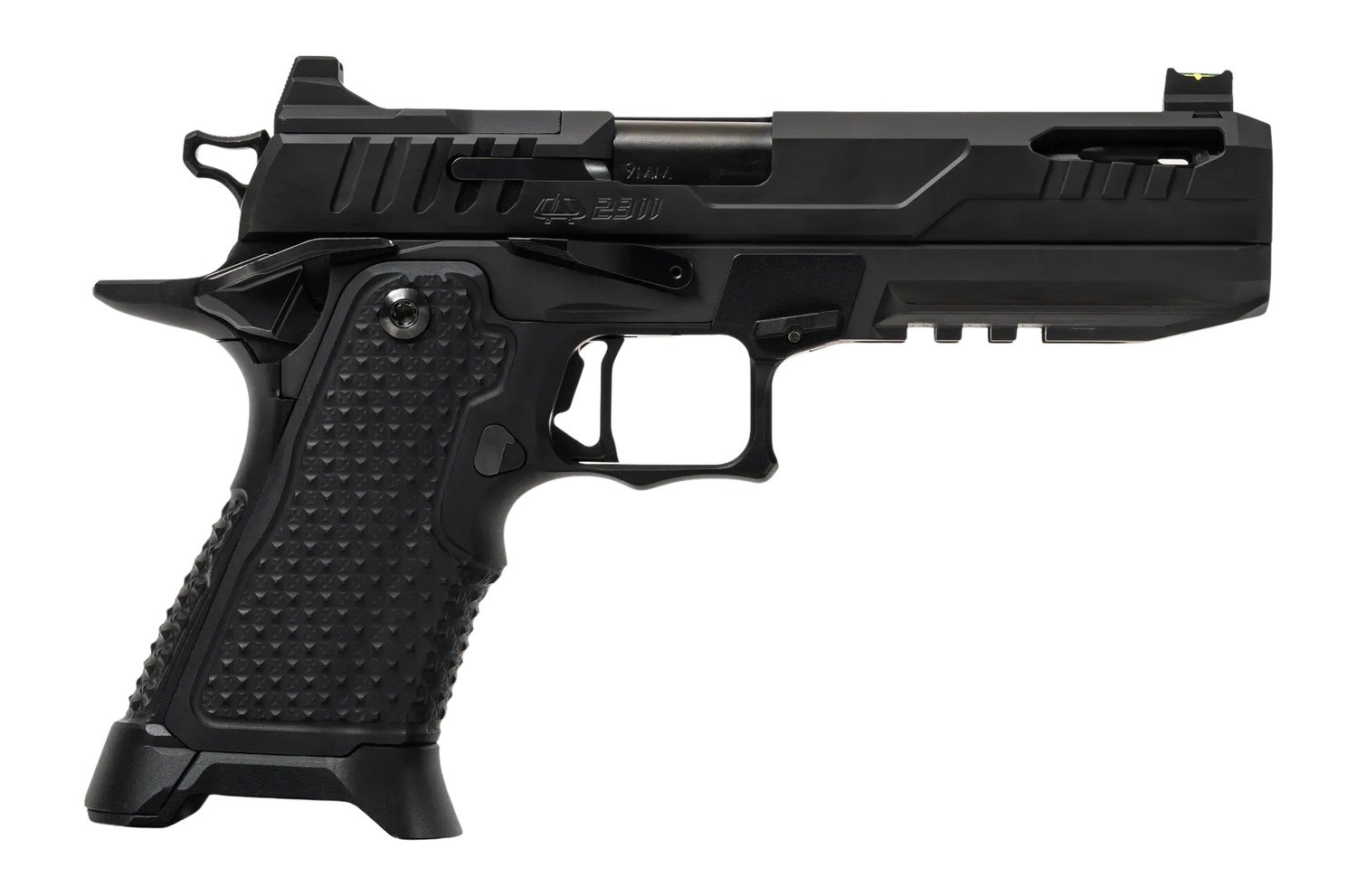 Oa Defense 2311 Pro Elite Full Size 9mm Luger 17+1 5" Ported Barrel, Black DLC Steel Optic Ready/Serrated Slide, Black Aluminum Frame with Picatinny
