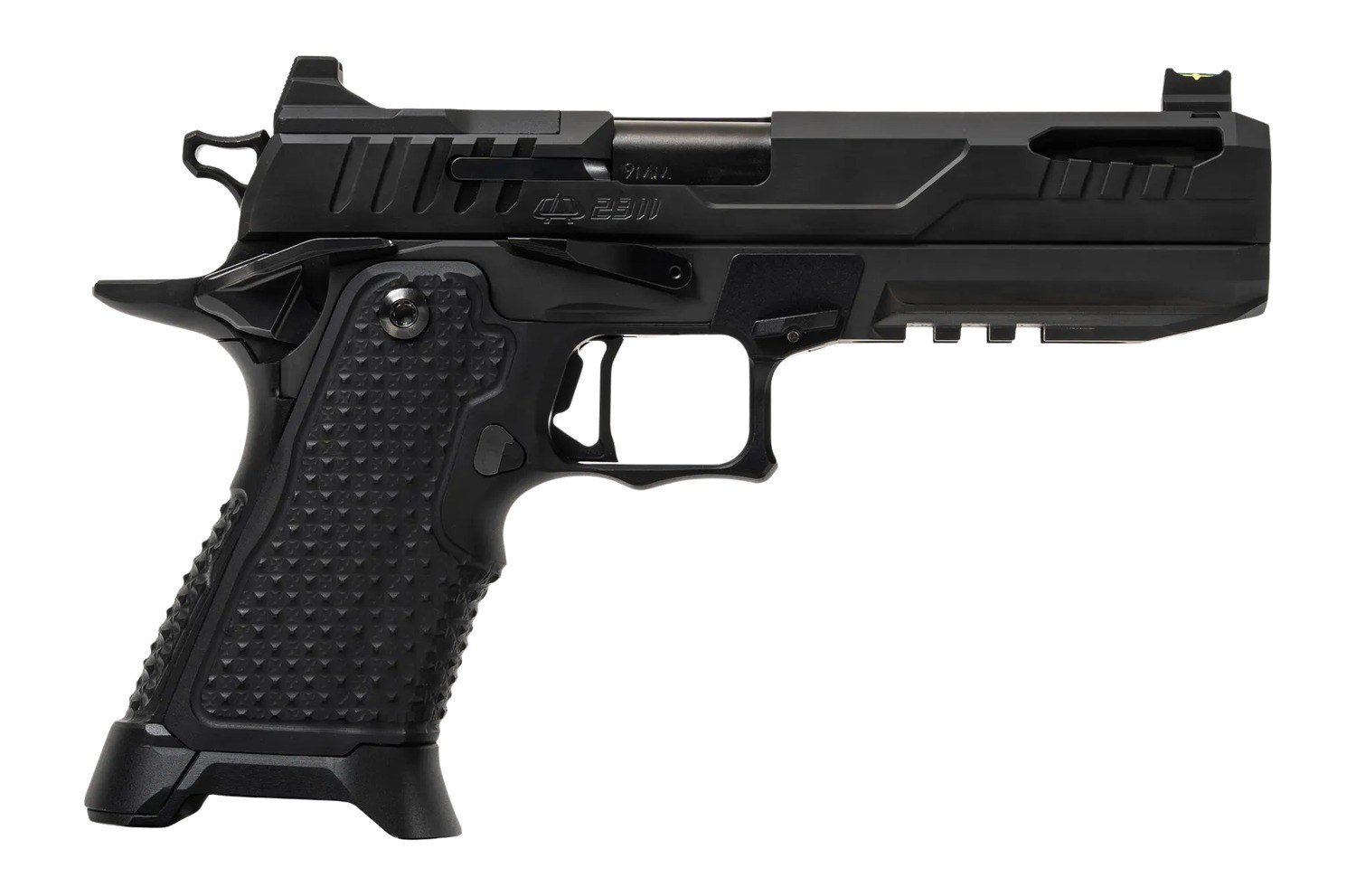 Oa Defense 2311 Pro Elite Full Size 9mm Luger 21+1 5" Black DLC Steel Optic Ready/Serrated Slide, Black Aluminum Frame with Picatinny Rail, Black