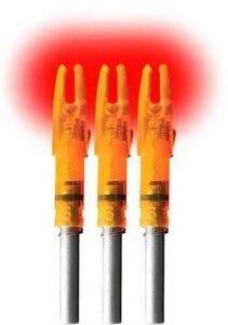Lumenok Lighted Nocks HD Orange Gold Tip 3-Pack.