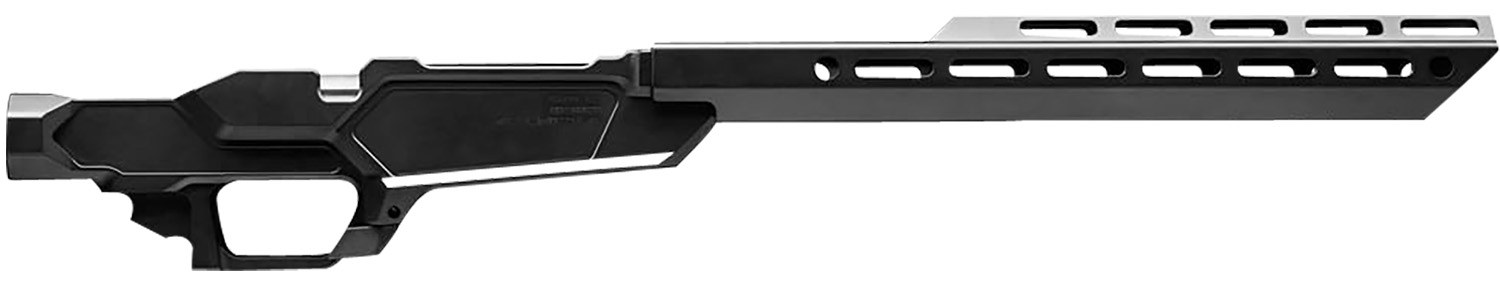 Sharps Bros SBC05 Heatseeker Rifle Chassis Stock 6061-T6 Aluminum with Black Cerakote Finish, 14" M-LOK Handguard, Fits Ruger American Rifle Ranch